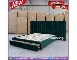 Produsen Dipan, Tempat Tidur plus Laci, Full Jati - Jepara
