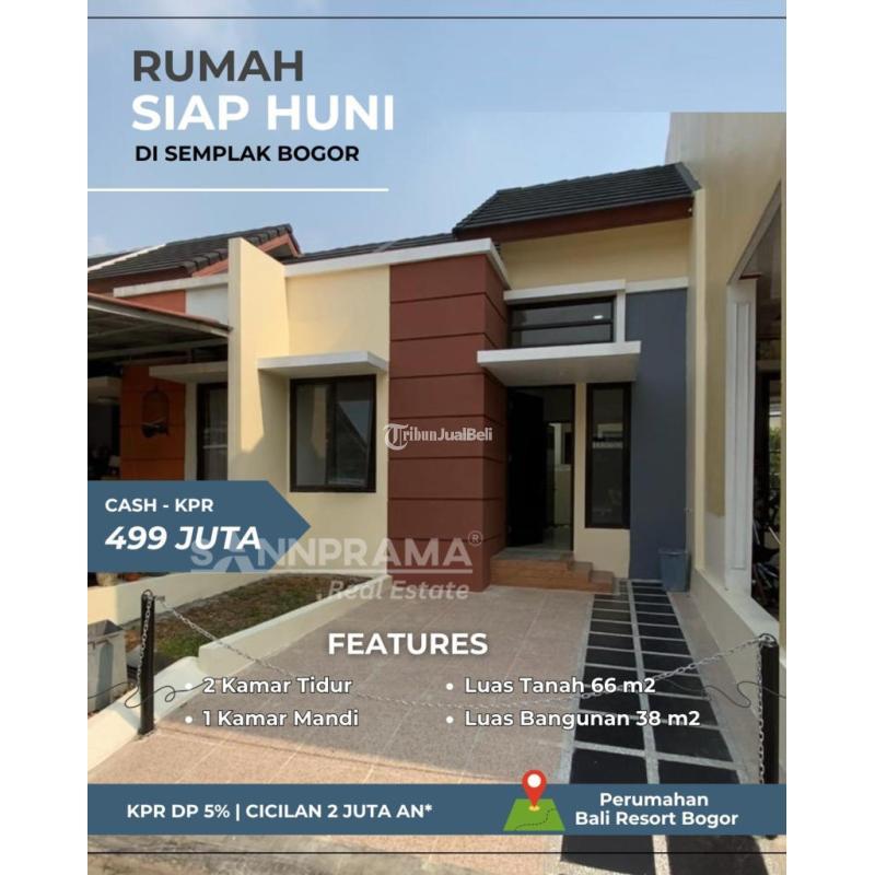 Dijual Rumah Ready di Bali Resort Tiep 38 2KT 1KM SHM - Bogor