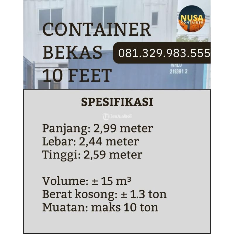 Container Bekas 10 Feet Harga Murah - Surabaya