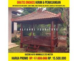 Gazebo Minimalis Modern 2x3 Meter - Bogor