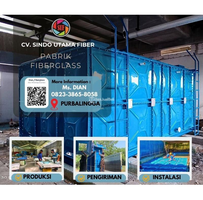 Tandon Air Bersih FRP Fiberglass - Purbalingga