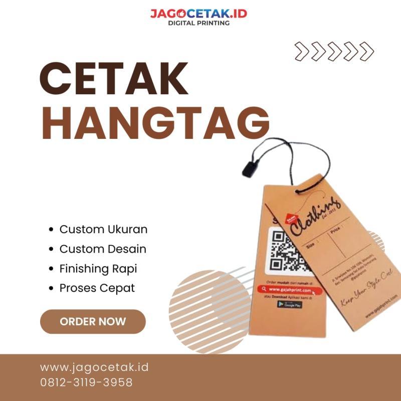 Cetak Hangtag Custom - Sidoarjo