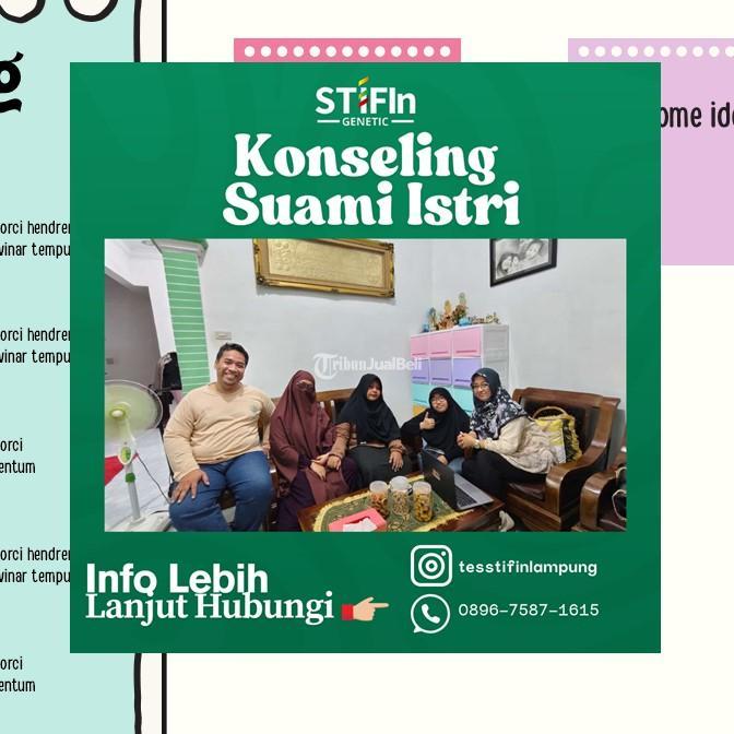 Konseling Pasangan Suami Istri dengan Tes STIFIn - Bandar Lampung