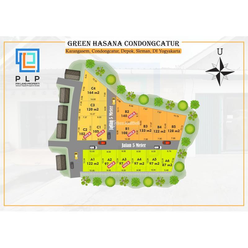 Dijual Tanah di Condongcatur Legalitas SHM - Sleman