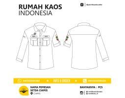 Promo Terbatas Seragam Karyawan Agam Kemeja Bordir Custom - Agam