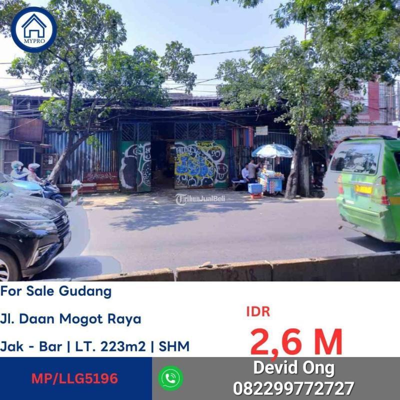 Dijual Gudang Daan Mogot Raya Legalitas SHM - Jakarta Barat
