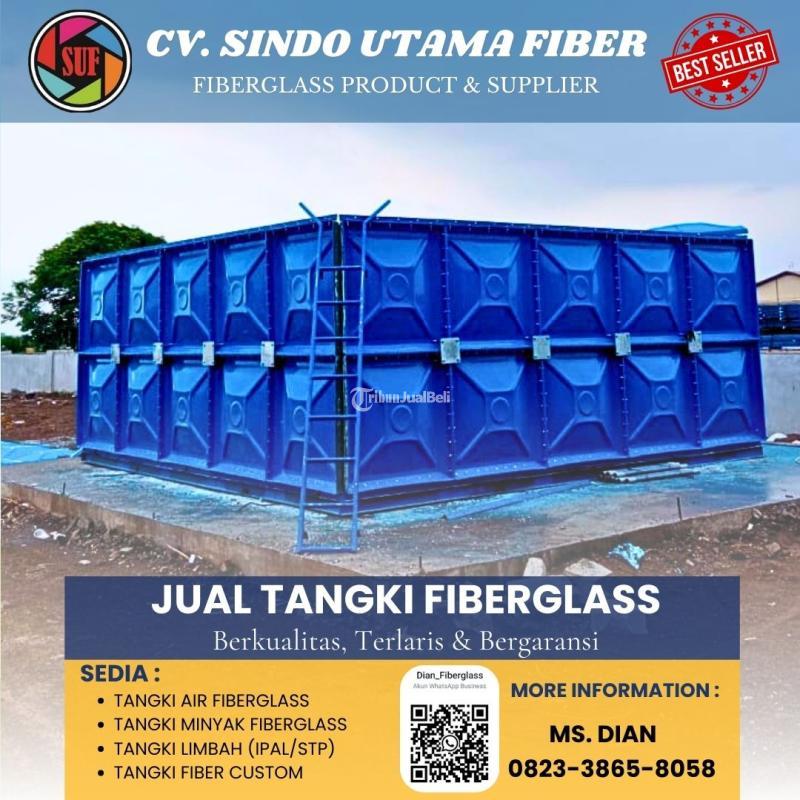 Tangki Panel FRP Fiberglass FRP 3000 Liter, Tangki Air FRP - Sidoarjo