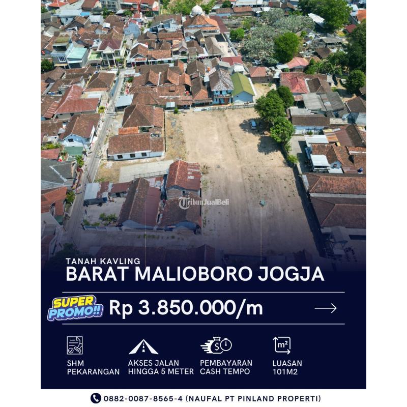 Jual Tanah Kavling Barat Pasar Klithikan Pakuncen Hanya 3,85 Juta Per Meter - Yogyakarta
