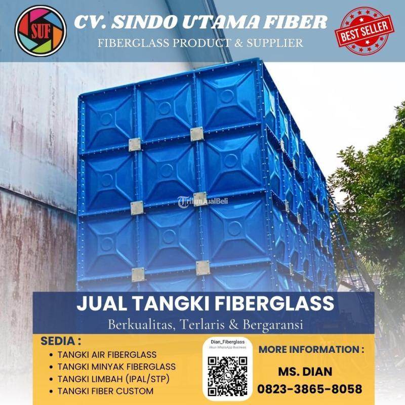 Tangki Air Fiberglass FRP 4000 Liter, Tangki Panel Fiberglas - Situbondo