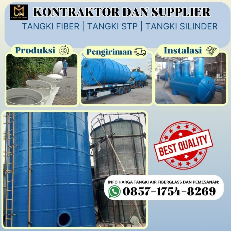 Kontraktor dan Supplier Tangki  Fiberglass - Depok