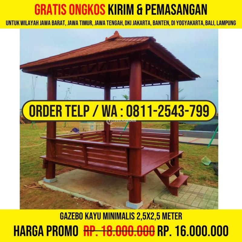 Gazebo Joglo 2,5x2,5 Atap Sirap Ulin - Bogor