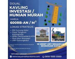 Jual Tanah Luas 548 m2 SHM Murah Dkat Wonosari Kota 10 Mnit UNY Semanu - Gunung Kidul 