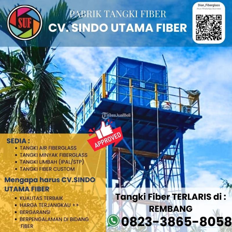 Roof Tank Panel FRP Fiberglass 6000 Liter, Tangki Air FRP - Semarang