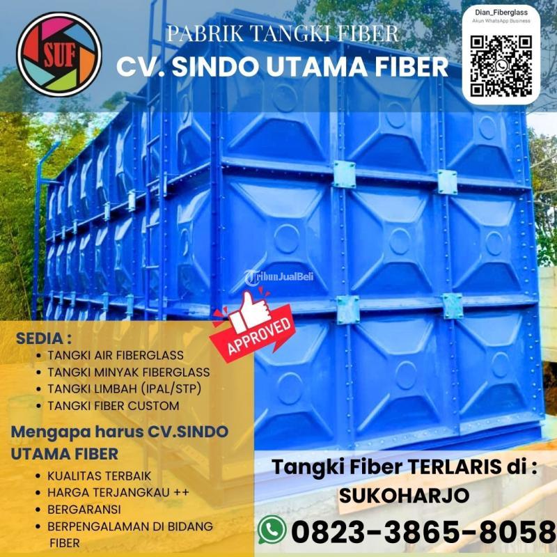 Pabrik Tangki Panel Kotak Fiberglass FRP Terbaik - Sukoharjo