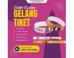 Cetak Gelang Tiket Kustom - Sidoarjo