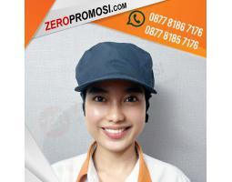 Topi Produksi Karyawan  Desain Bordir Logo Custom - Tangerang Kota