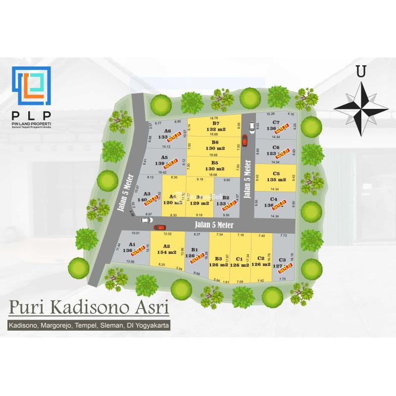 Dijual Tanah Kavling, Luas 120m2, SHM, Dekat RSUD Sleman, Harga Mulai 180 Jutaan- Yogyakarta