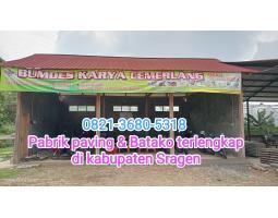 Pabrik Paving dan Batako Termurah di Gemolong - Sragen