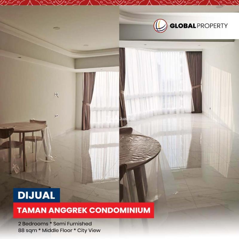 Dijual Unit Taman Anggrek Condominium, Fully Furnished, 2 Bed, Lantai Tengah - Jakarta Barat