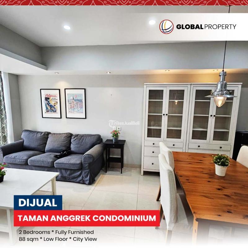 Dijual Apartemen Good Condition, Taman Anggrek Condominium 2 Kamar Tidur, Fully Furnished - Jakarta Barat