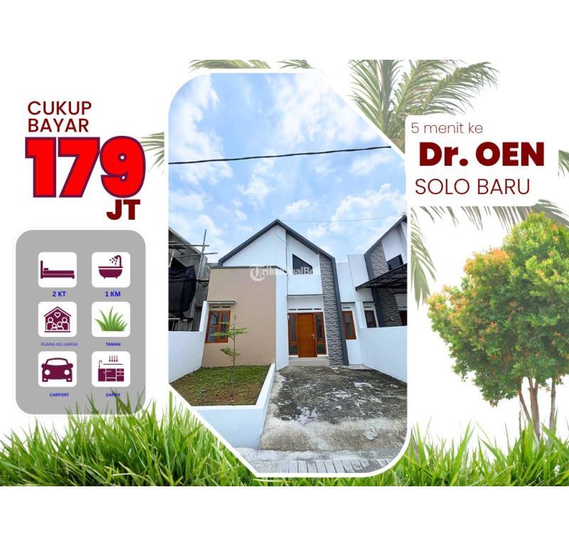 Dijual Rumah Tipe 36 SHM 2KT 1KM Dekat Pakuwon Mall Solo Baru - Sukoharjo