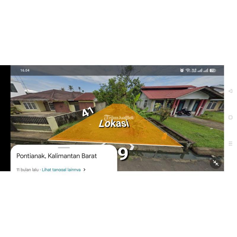 Dijual Tanah Siap Bangun Luas 369m2 SHM Jalan Uray Bawadi - Pontianak