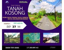 Dijual Tanah Luas Rasau Jaya Kubu raya Sungai Raya Kalimantan Barat lelang - Kubu Raya