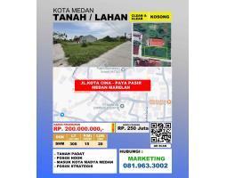 Dijual Tanah Luas 300 m2 Di Medan Marelan Jl.Kota Cina Jl.Pringgan Paya Pasir - Medan