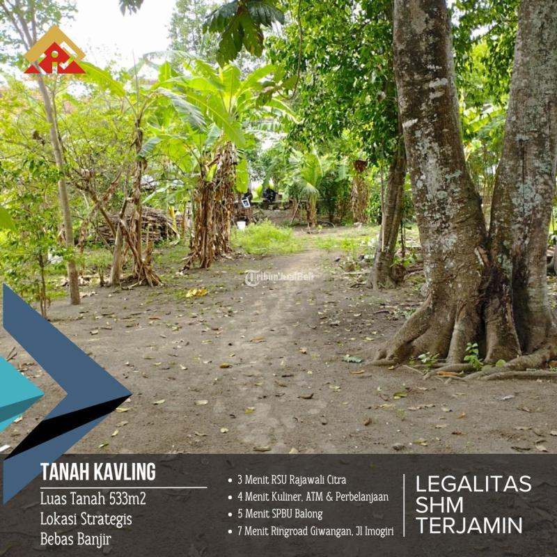 Jual Tanah Pekarangan Luas 533 m2 di Jambidan Banguntapan Jogja Dekat Giwangan, Kotagede - Bantul