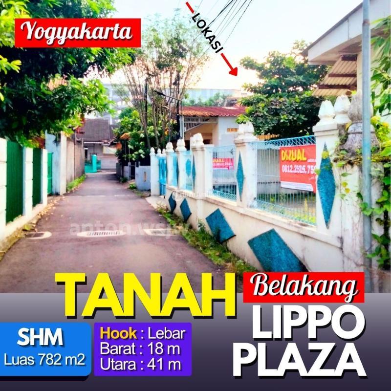 Dijual Tanah Luas 782m2 SHM di Belakang Lippo Plaza SHM - Yogyakarta