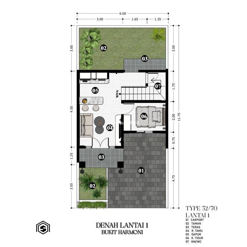 Dijual Rumah Villa Bukit Harmoni Bocek 2KT 2KM SHM Free Balik Nama - Malang