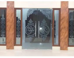 Sticker Kaligrafi Kaca Masjid - Lombok Tengah
