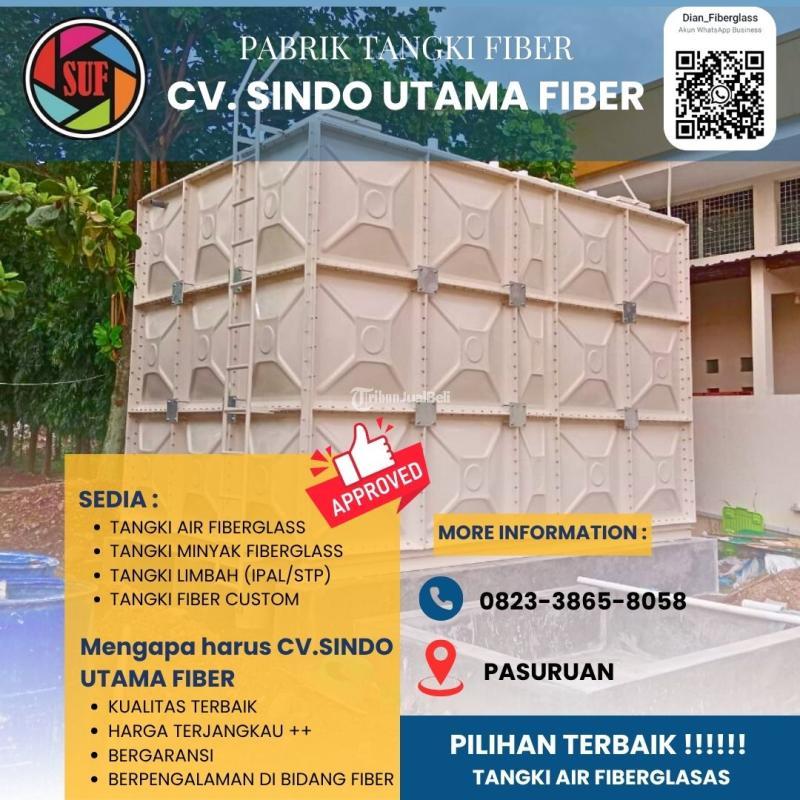 Kontraktor Tangki Air Fiberglass FRP  Gedung  Hotel - Pasuruan