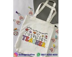 Totebag Kanvas Custom Murah Totebag Custom Desain Souvenir - Jembrana