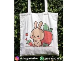 Cetak Totebag Custom Desain Bebas Totebag Kanvas Custom Murah - Buleleng 