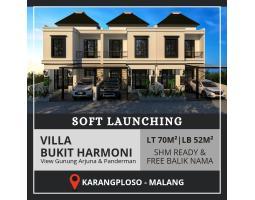 Dijual Rumah di Villa Bukit Harmoni Tipe 58 2KT 2KM SHM - Malang 
