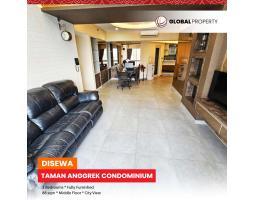 Disewakan Apartemen Good Condition, Taman Anggrek Condominium Fully Furnished 2 Bed, Middle Floor - Jakarta Barat