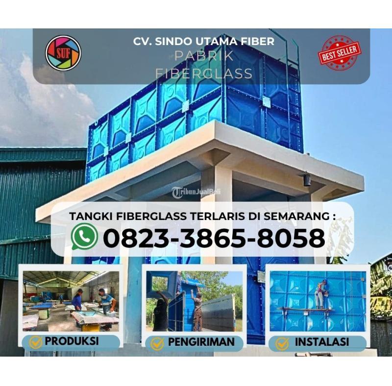 Sedia Tangki Panel Fiberglass FRP Fiberglass untuk Pabrik Industri - Semarang