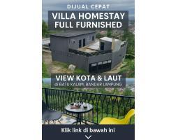 Dijual Villa Homestay 3 Lantai Full Furnished di Batukalam Tipe 400 - Bandar Lampung