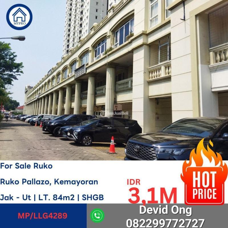 Dijual Ruko, Luas Bangunan 252m2, Ruko Grand Pallace, Rukan Pallazo - Jakarta Pusat