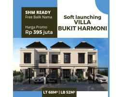 Dijual Villa Bukit Harmoni  Tipe52 2KT 1KM Legalitas SHM - Malang 