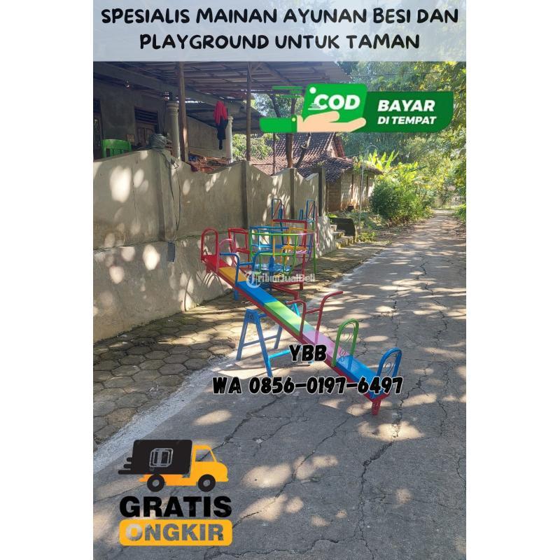 Pusat Mainan Playground Set Ayunan Besi - Lumajang