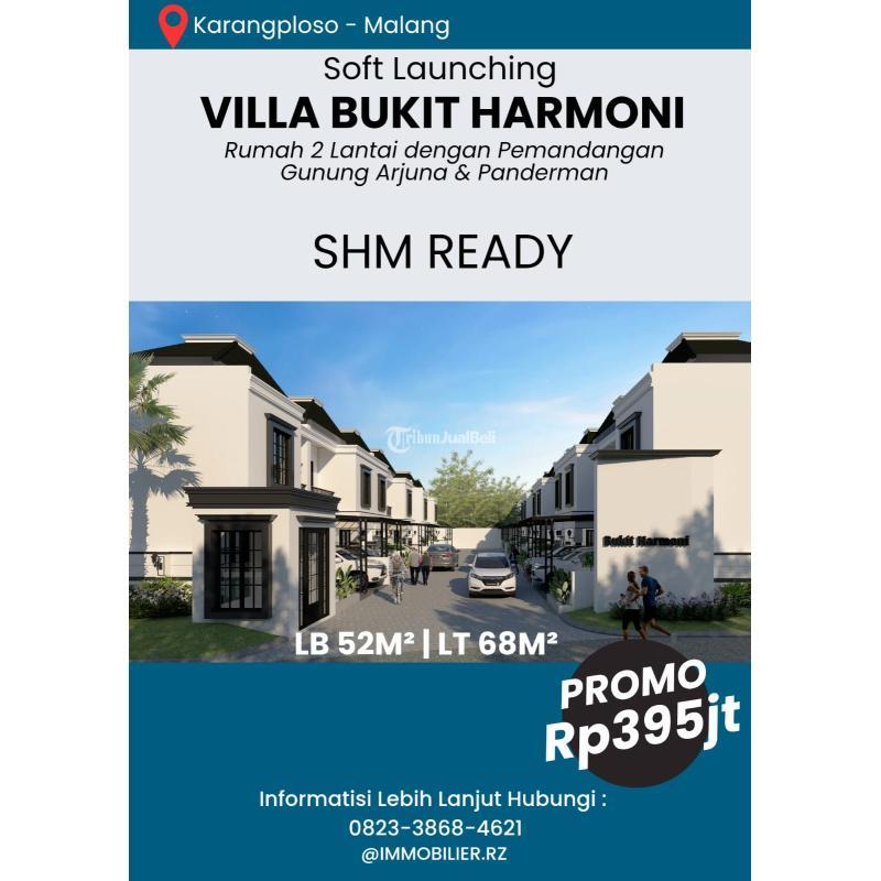 Dijual Villa 2 Lantai, 2KT, 2KM, SHM, View Gunung Arjuna dan Kota Batu - Malang