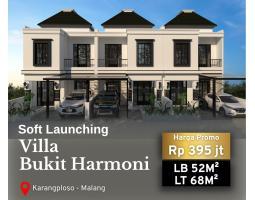 Jual Rumah Villa Luas 68 m2 View Gunung Arjuna - Mojokerto