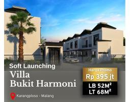Dijual Villa 2KT 2KM di Karangploaso View Gunung Arjuna - Malang 