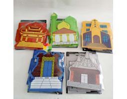 APE Tema Keagamaan PAUD Maket Rumah Ibadah 3D Miniatur Tempat Ibadah - Banjarmasin