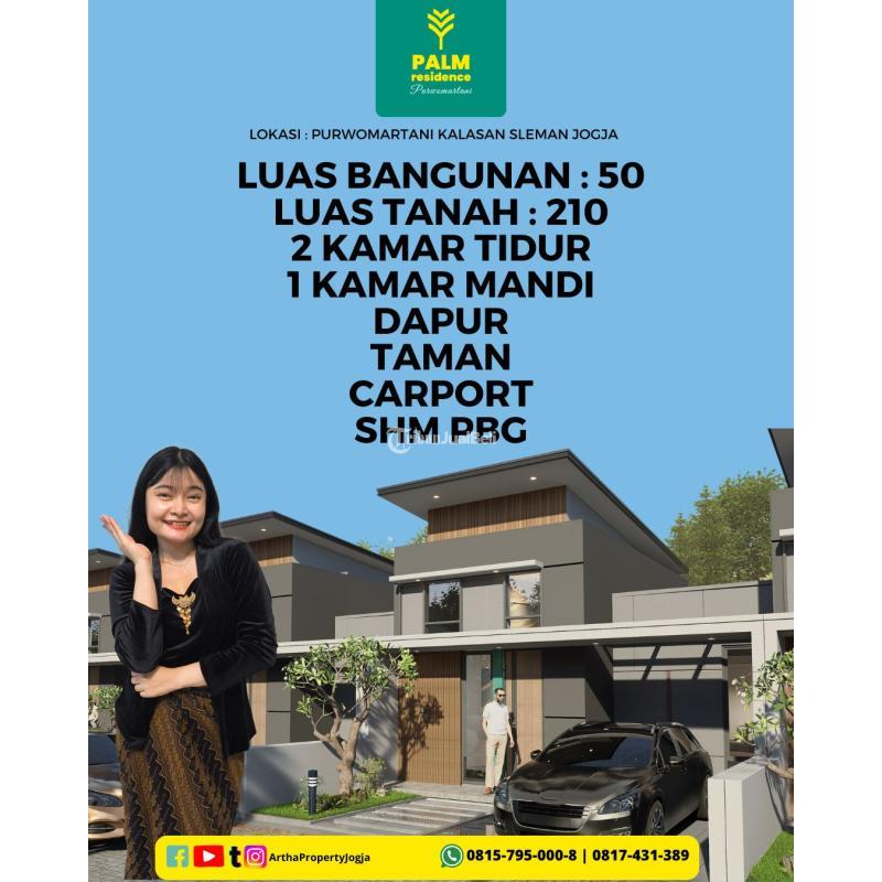 Dijual Cepat Rumah Palm Residence 2KT 1KM SHM Purwomartani Jogja - Sleman