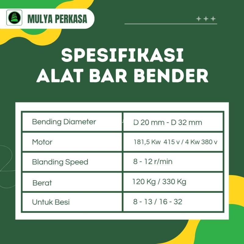 Sewa Bar Bender Bar Bending 8-32 MM Murah -Bandung