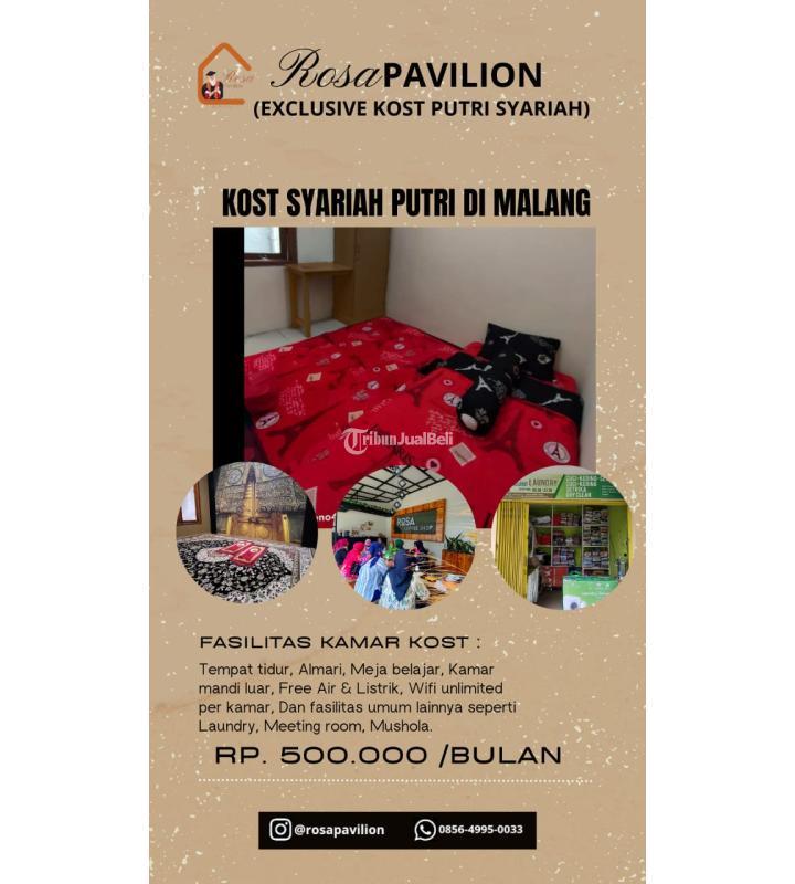 Disewakan Kost Putri Dengan AC Fasilitas Lengkap - Malang