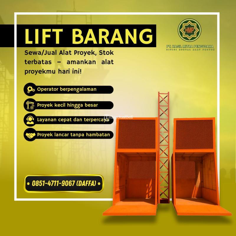 Lift Barang Proyek  Gudang  Kapasitas 1 Ton  Custom Tinggi - Jakarta Pusat